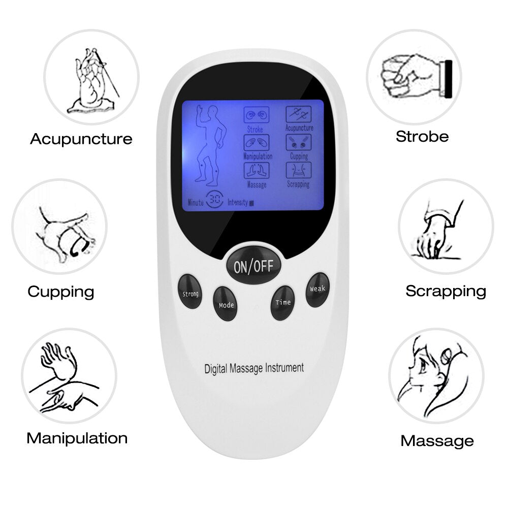 Low Frequency Eletric EMS Compex Muscle Massage Stimulator Tens Machine Electrodes Pad Massager For Full Body