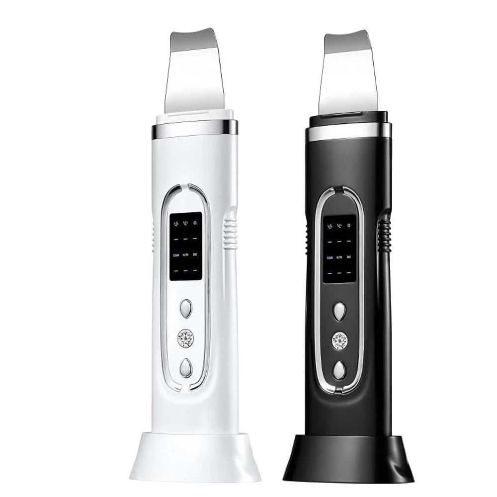 Ultrasonic Skin Scrubber Electric Facial Cleansing Pore Deep Clean Acne Blackhead Remover Peeling Shovel Beauty Machine