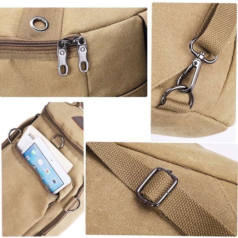 Preppy Style School Backpack  Bookbag  Laptop Computer Backpacks Travel Backpacks Outdoor Sports Cylinder Canvas Backpacks