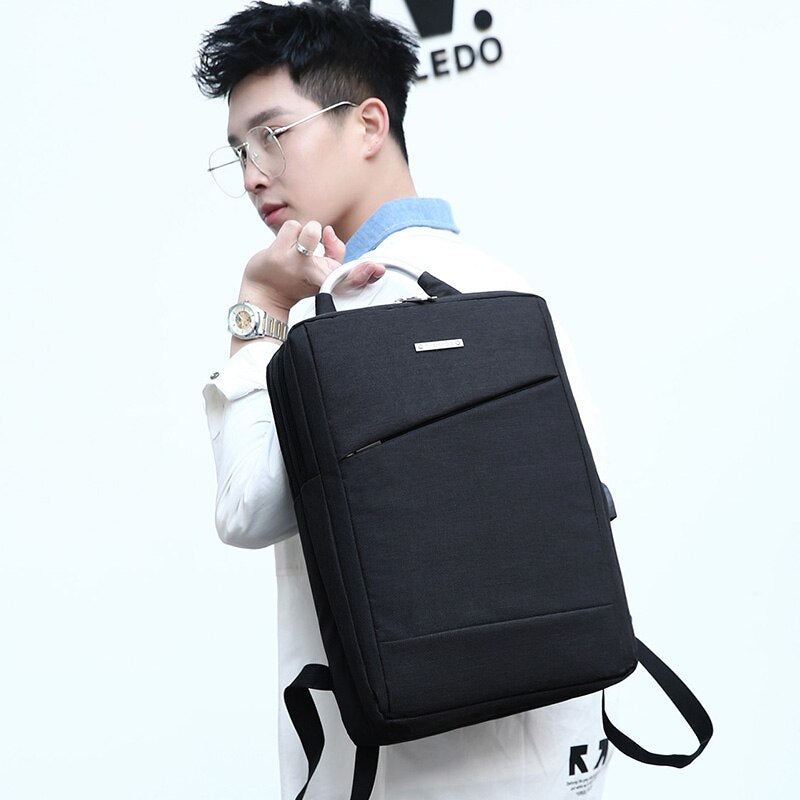 USB Charging Backpack For Men Multifunctional Waterproof Bag Business Portable Laptop Rucksack Large Capacity Unisex Backbag