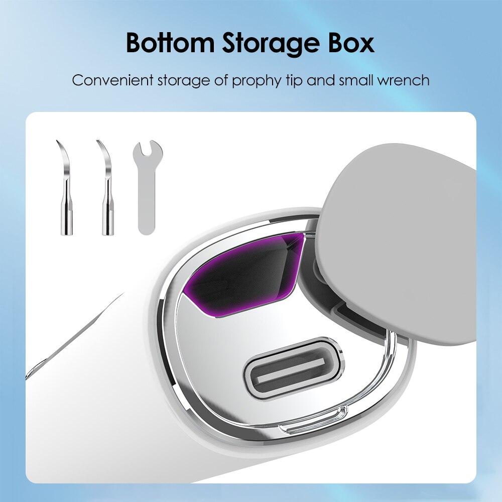 Electric Dental Tartar Scraper Ultrasonic Dental Scaler for Teeth Cleaning Stone Plaque Remover Eliminator with Intraoral Camera