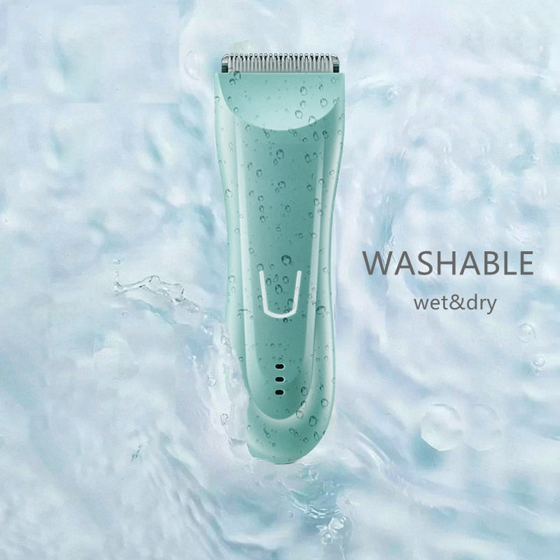 Washable Groin & Body Trimmer for Men & Women Electric Face Beard Hair Trimmer Rechargeable Pubic Ball Shaver & Body Groomer