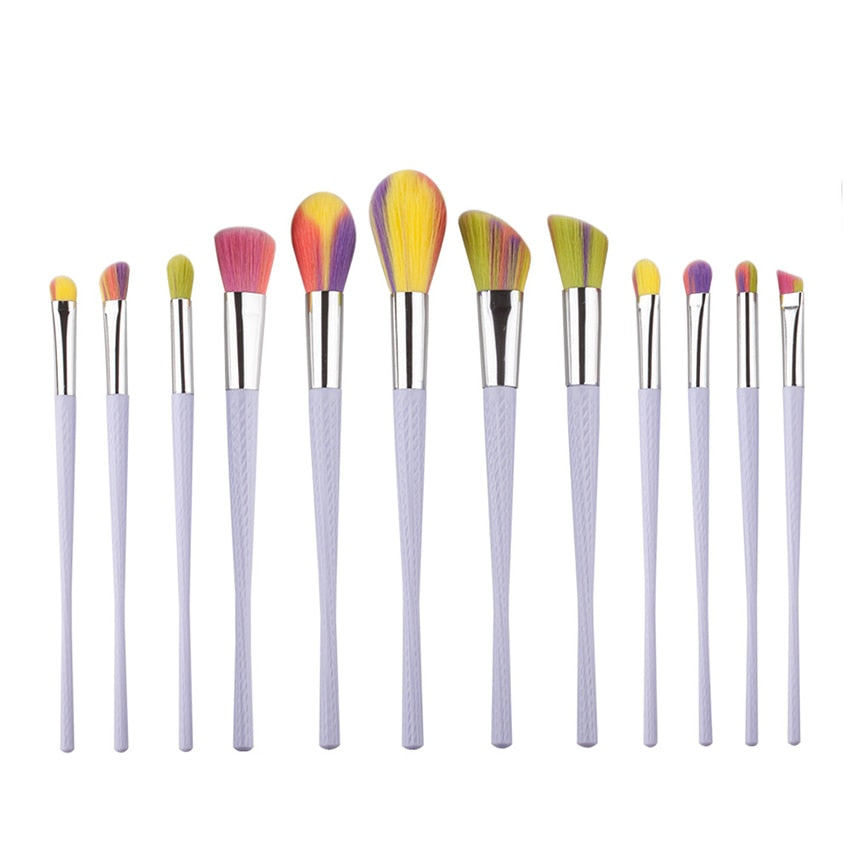Small 12pcs Makeup Brushes Set Beauty Tools Loose Powder Eyeshadow Eyebrow Foundation Brush Cosmetic