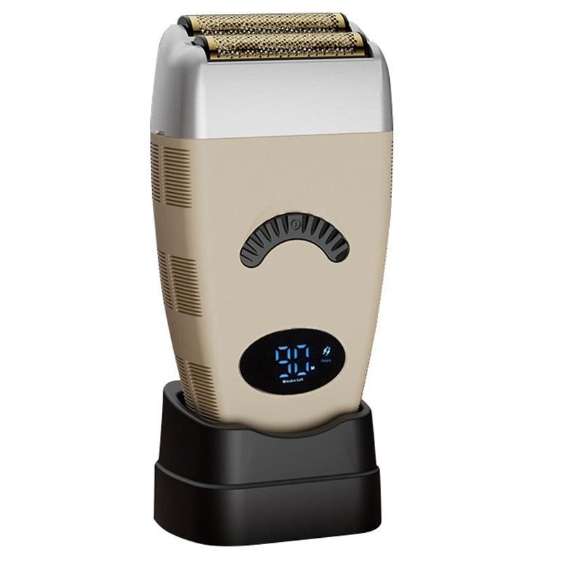 Rechargeable Hair & Beard Electric Shaver for Men Wet Dry Facial Electric Razor Foil Bald Head Shaving Machine for Men