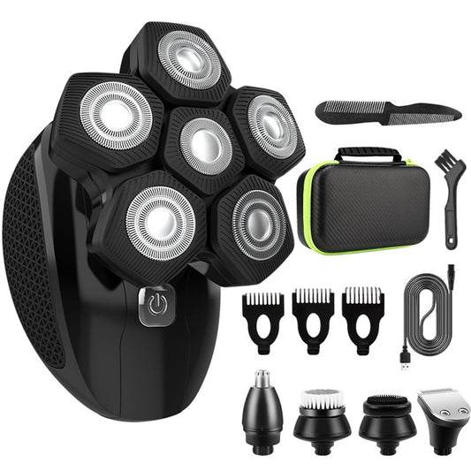 Electric Shaver for Men Beard Hair Trimmer LCD Display Electric Razor 6D Floating Blade Heads Electric Nose Hair Trimmer