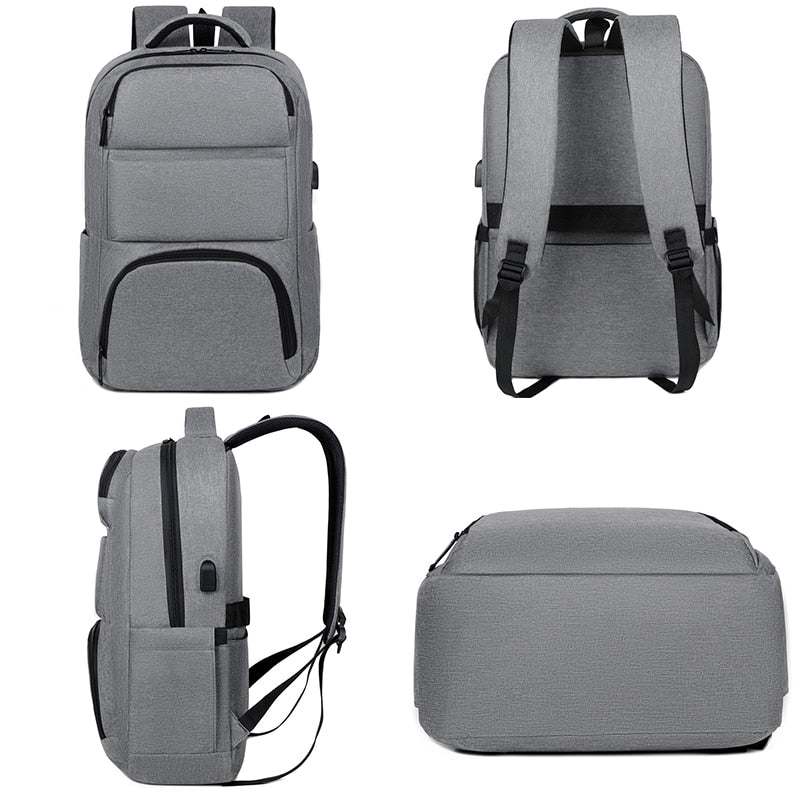 Business Backpack For Men Fashion High-quality Nylon 17 Inches Laptop Backbag Waterproof Portable Travel Multifunctional