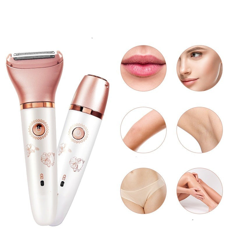 USB Shaver for Women Facial Hair Remover Leg Body Hair Removal Female Shaving Machine Women Razor Electric Bikini Trimmer