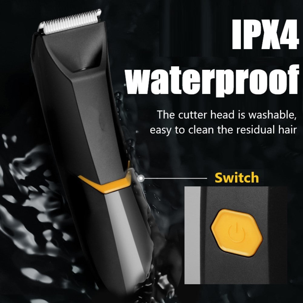 Washable Electric Groin & Body Trimmer for Men & Women Shaver & Body Groomer Beard Grooming Rechargeable Pubic Hair Trimmer
