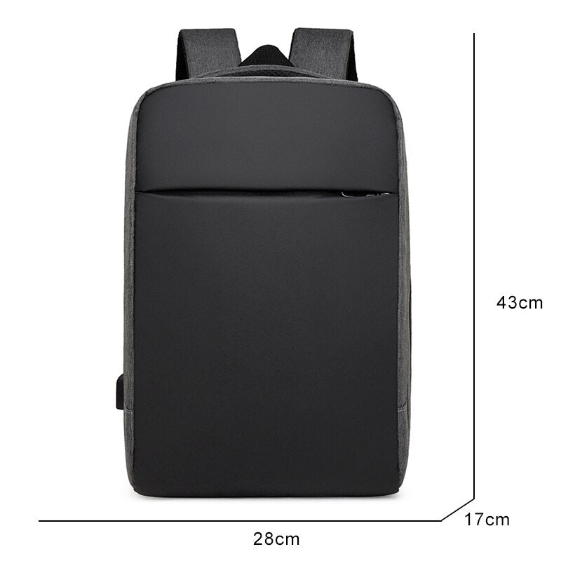 Business Backpack For Men Large-capacity Waterproof Bag USB Charging Rucksack For Male Laptop Bagpack 15.6' Portable Travel Bag