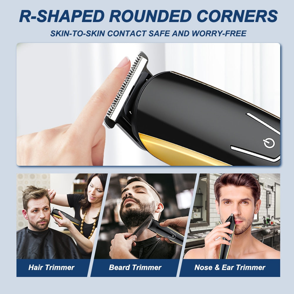 3In1 Hair Trimmer for Men Electric Hair Clipper Grooming Kit Eyebrow Beard Trimmer Electric Shaver Hair Cutting Machine