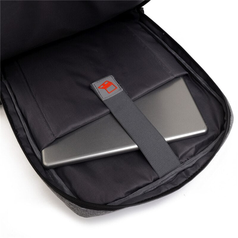 Multifunction Backpacks For Men Portable Waterproof Nylon Cloth Bag USB Charging Laptop Rucksack Male Business Casual Bagpack