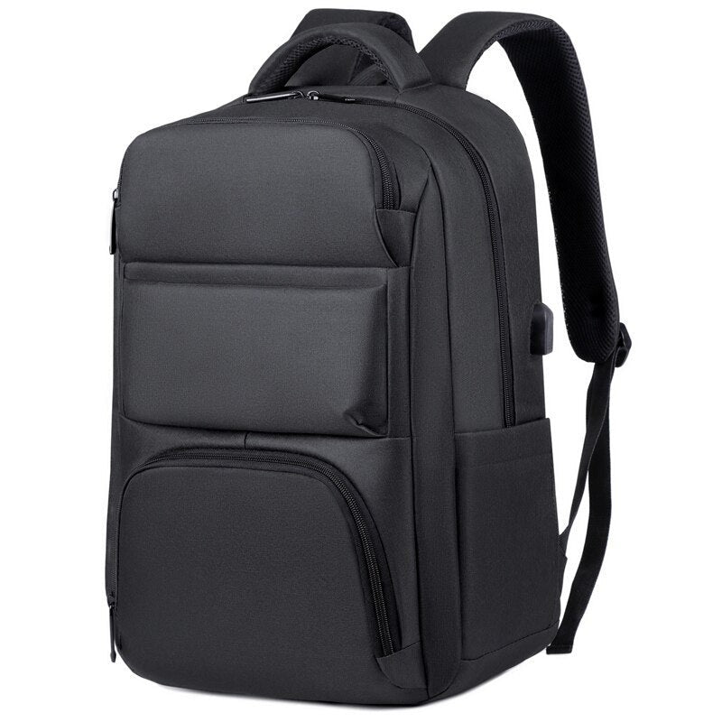 Business Backpack For Men Fashion High-quality Nylon 17 Inches Laptop Backbag Waterproof Portable Travel Multifunctional