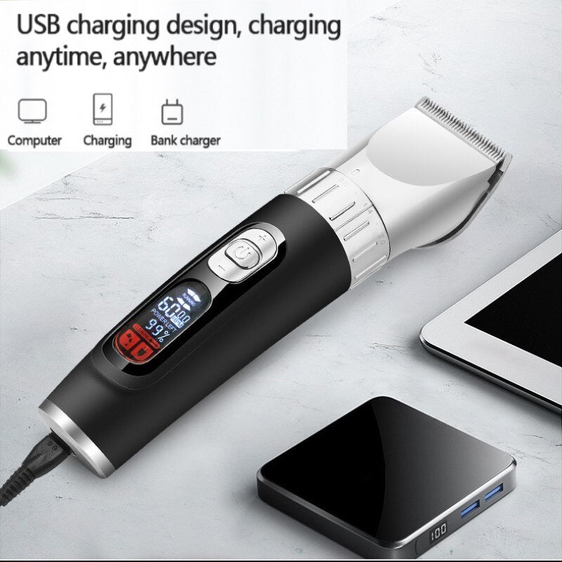 Adjustable 5-speed Hair Clipper Electric Beard Hair Trimmer for Men Rechargeable Hair Cutting Machine Barber/family