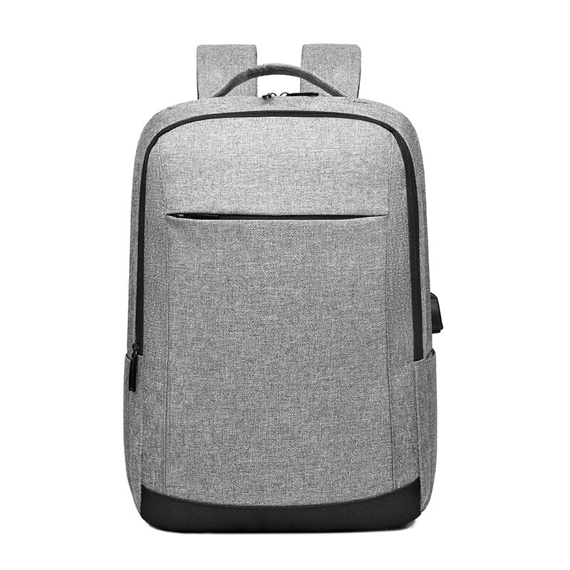 Fashion Men's Backpack Oxford Cloth Waterproof Large Capacity Shoulder Bag Holds 15.6 Inches Laptop Bag With USB Port Rucksack