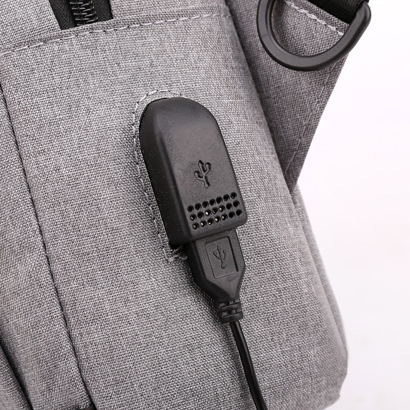 Men's Shoulder Bag Fashion Multifunction Shoulder Bag For Men Husband Crossbody Bags Casual Large Capacity Chest Bag