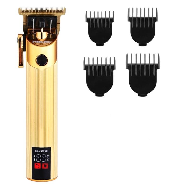 Low Noise Hair Trimmers Wireless Barber Hair Clippers USB Rechargeable Hair Cutting Tools with Digital LCD
