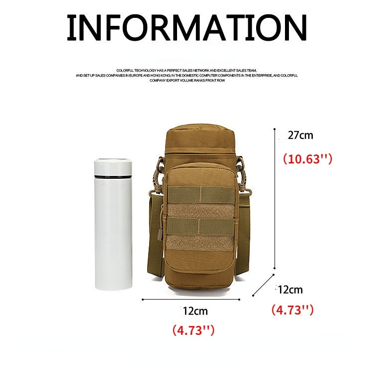 Outdoor Camping Cycling Bottle Holder Shoulder Bag Sports Bag New Kettle Bag Tactical Military Pouch Waist Packs