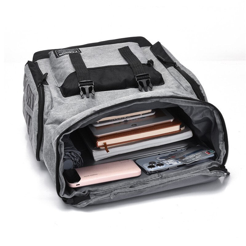 Business Backpack For Men Large Capacity Design Rucksack Multifunctional Nylon Waterproof Luxury Bag Unisex Hold 15.6inch Laptop