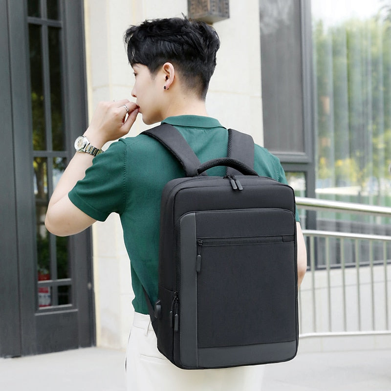 Men's backpack New Multifunctional Waterproof Nylon Male Backpack Fashion Portable USB Charging Bag For Laptop 15.6 Inches