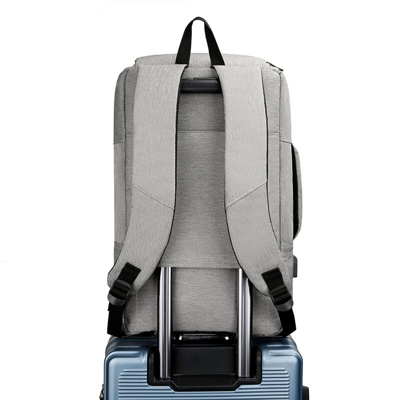 Business Men's Backpack Large-capacity Waterproof Bag Multifunctional USB Charging Laptop Bagpack Male Travel Office