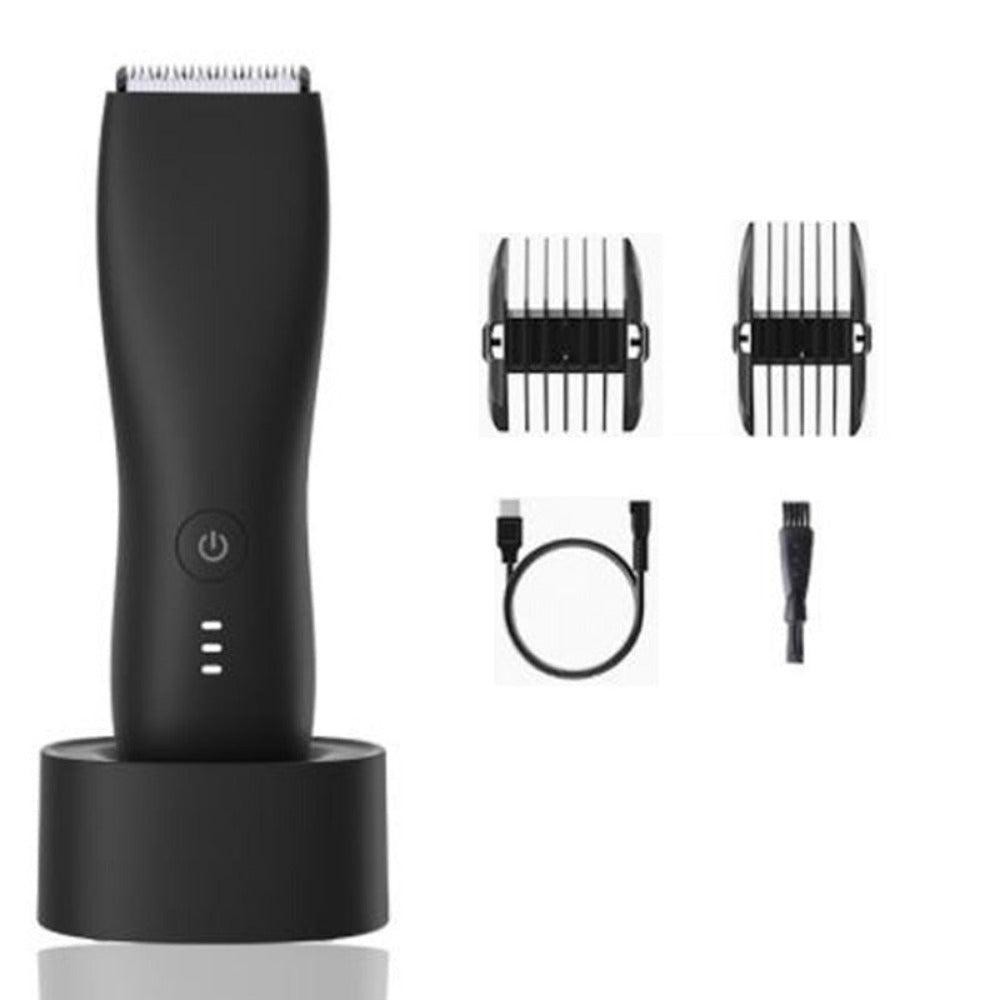 Men Electric Shaver for Body  Groin Trimmer Male Waterproof Razor Rechargeable Clipper Pubic Hair Epilator