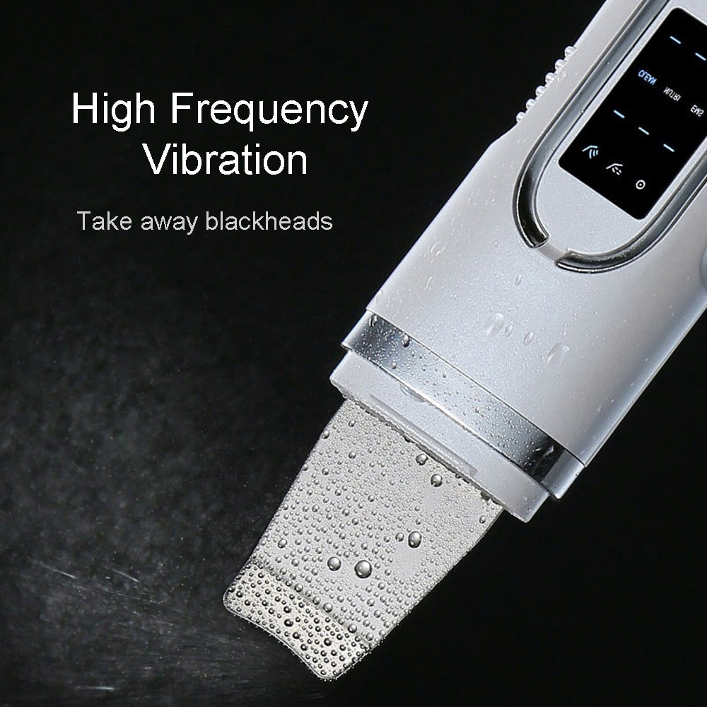 Ultrasonic Skin Scrubber Electric Facial Cleansing Pore Deep Clean Acne Blackhead Remover Peeling Shovel Beauty Machine