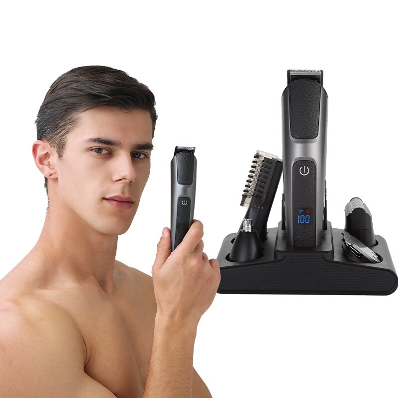 Multifunctional Hair Trimmer For Men Washable Clipper Professional Cordless Eyebrow Trimmer Beard Nose Ear Shaver Grooming Kit