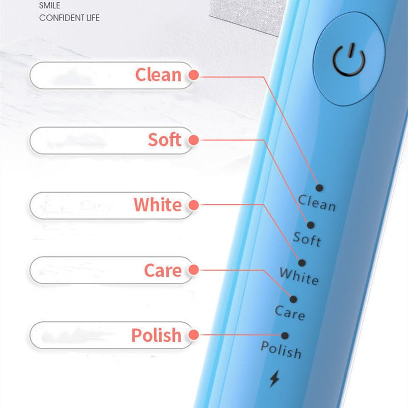 Powerful Ultrasonic Sonic Electric Toothbrush USB Charge Rechargeable Tooth Brushes Washable Electronic Whitening Teeth Brush