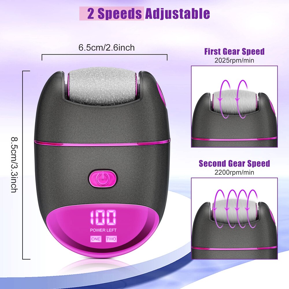 Professional Pedicure Tools Electric Foot File Foot Dead Skin Remover Scrubber Scraper For Cracked Skin Callus Remover Foot Care