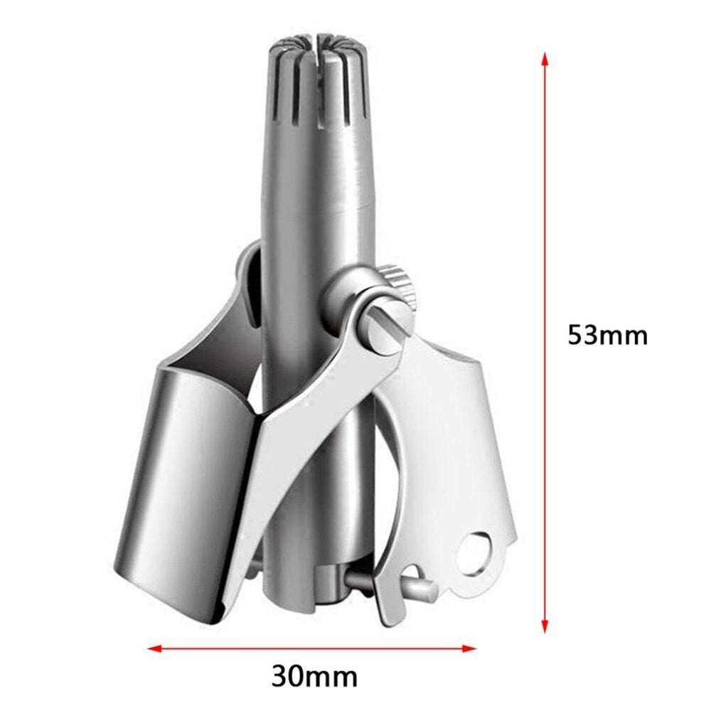 Nose Trimmer for Men Stainless Steel Manual Trimmer for Nose  Razor Shaver Washable Nose Ear Hair Trimmer