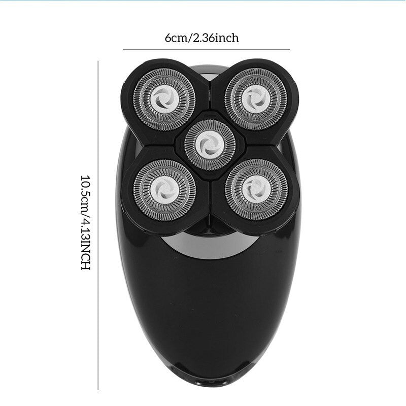 USB Men's Shaver 5 blade Floating Shaving Bald trimmer 4 in 1 Rechargeable Electric Shaver Hair Cutter Barber Machine