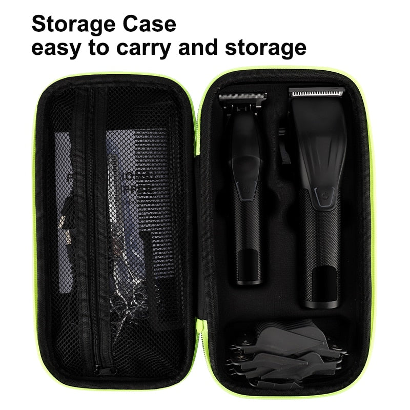 Professional Hair Clipper and Trimmer Kit for Men Cordless Hair Clipper Haircut Kit Beard T Contour Trimmer Haircut Grooming Kit