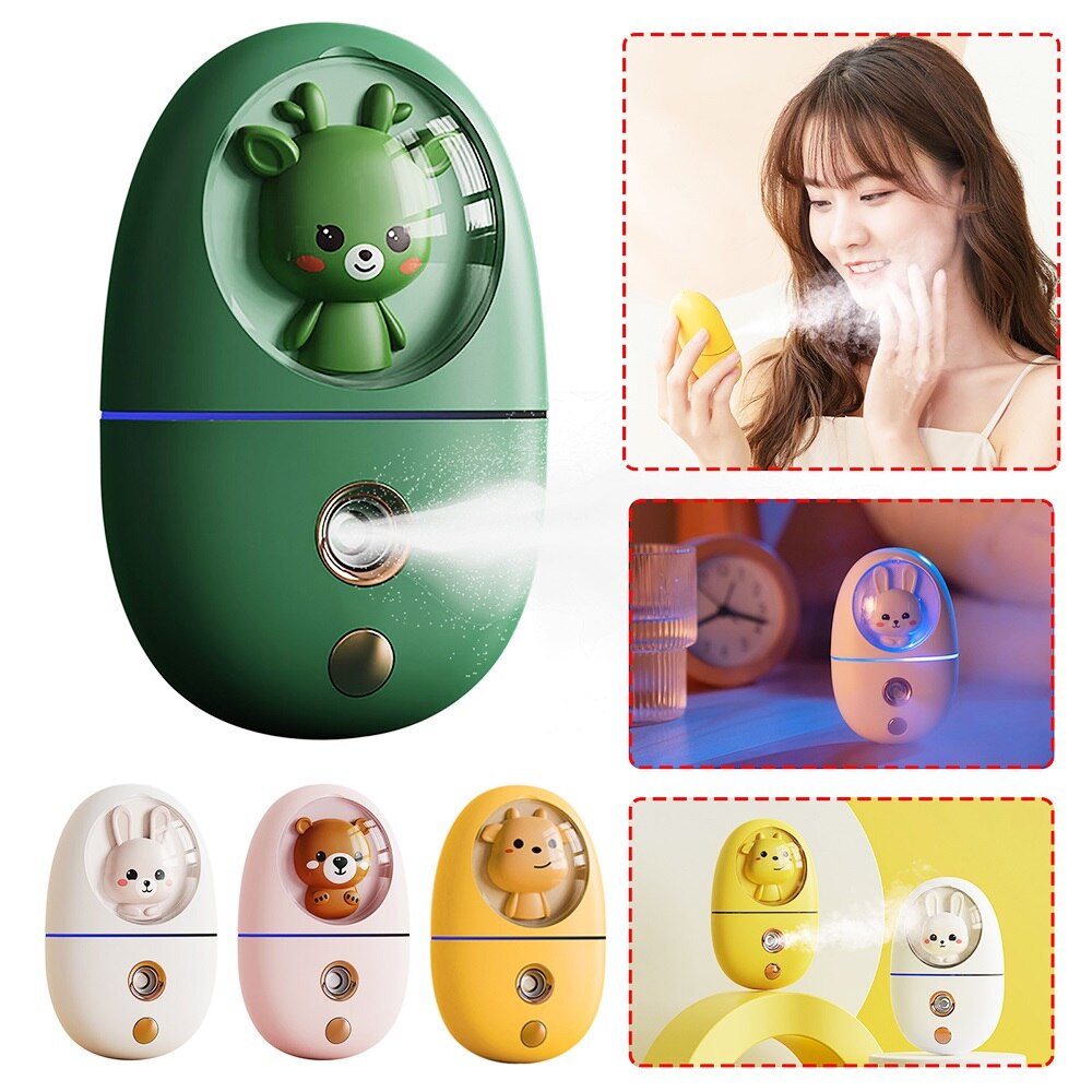 Cute Pet Hydrator Mini Facial Humidifier Face Nano Mist Sprayer Makeup Skin Moisturizing Hydration Nebulizer Face Steamer USB