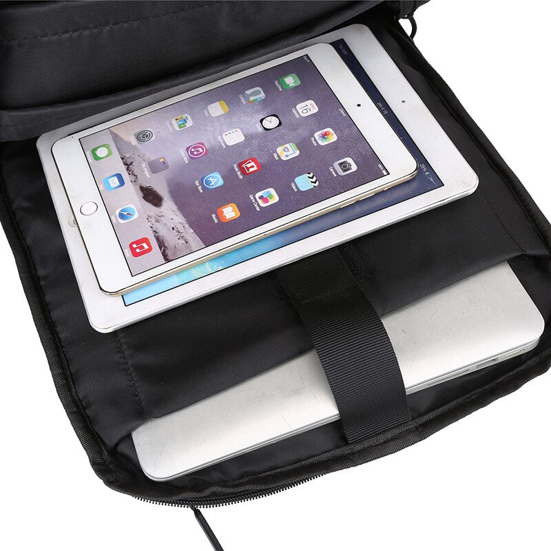 Men's Fashion Business Backpack High-quality Nylon Laptop Backbag 15.6 Inches Usb Charging Large Capacity Rucksack For Male