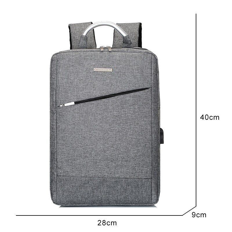 USB Charging Backpack For Men Multifunctional Waterproof Bag Business Portable Laptop Rucksack Large Capacity Unisex Backbag