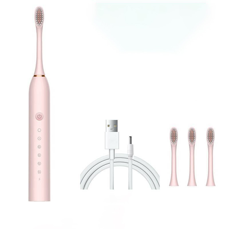 Ultrasonic Electric Toothbrush Rechargeable USB for Adults 6 Modes Sonic Electric Tooth Brush Teeth Whitening IPX7 Cleansing Heads