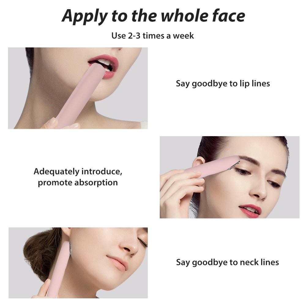 Multi-functional RF Eye Massager Facial Skin Anti Wrinkle Dark Circle Remove Electric Massager Heating Vibration Massage Pen eye