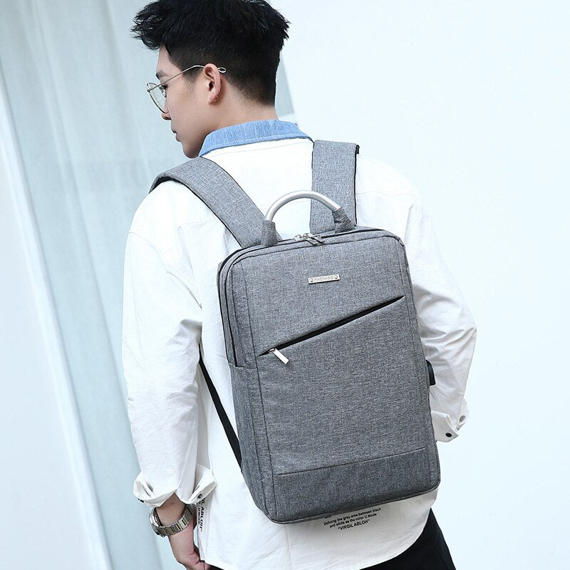 USB Charging Backpack For Men Multifunctional Waterproof Bag Business Portable Laptop Rucksack Large Capacity Unisex Backbag