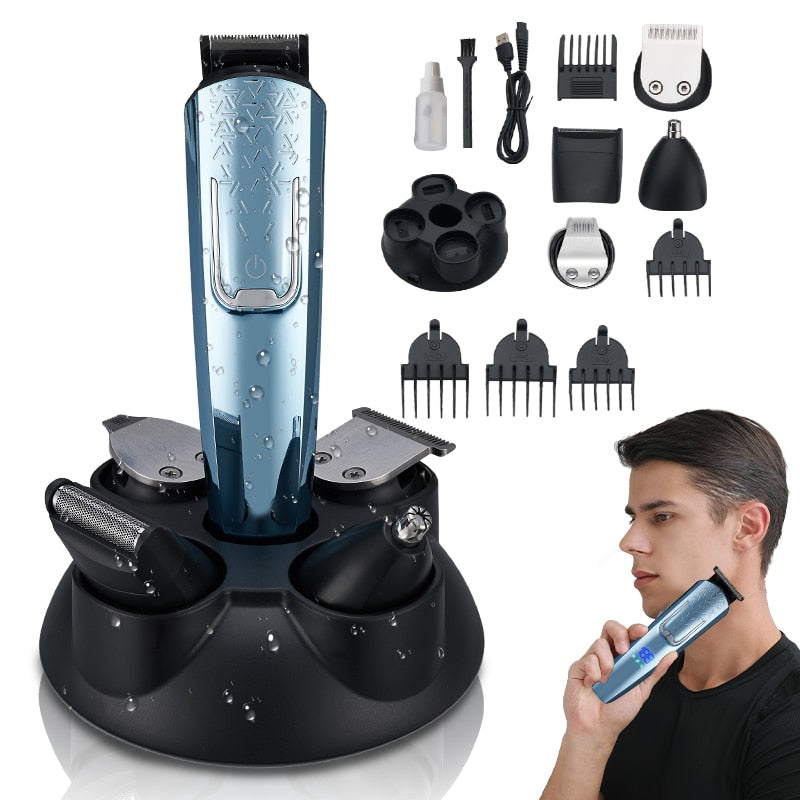 Professional 5 in 1 Electric Hair Trimmer for Barber Multi-function Men's Hair Clipper Electric Shaver Hair Cutting Machines
