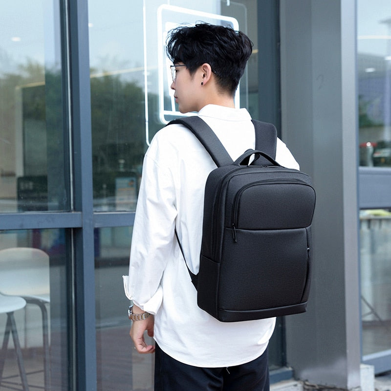 Men's Business Backpack Laptop 15.6  Nylon Waterproof Portable Travel Bag For Male USB Charging Design Multifunctional Rucksack