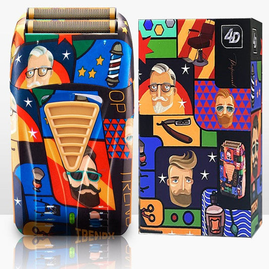 Barber Shaver Shaper Electric Shaver Rechargeable Beard USB Electric Razor for Oil Head Bald Head Shaving Machine Graffiti