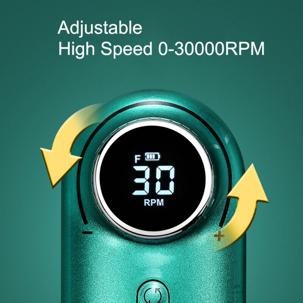 New Design Nail Drill 30000RPM Electric Sander Equipment HD Display Manicure Machine for nails Professional Lathe Set