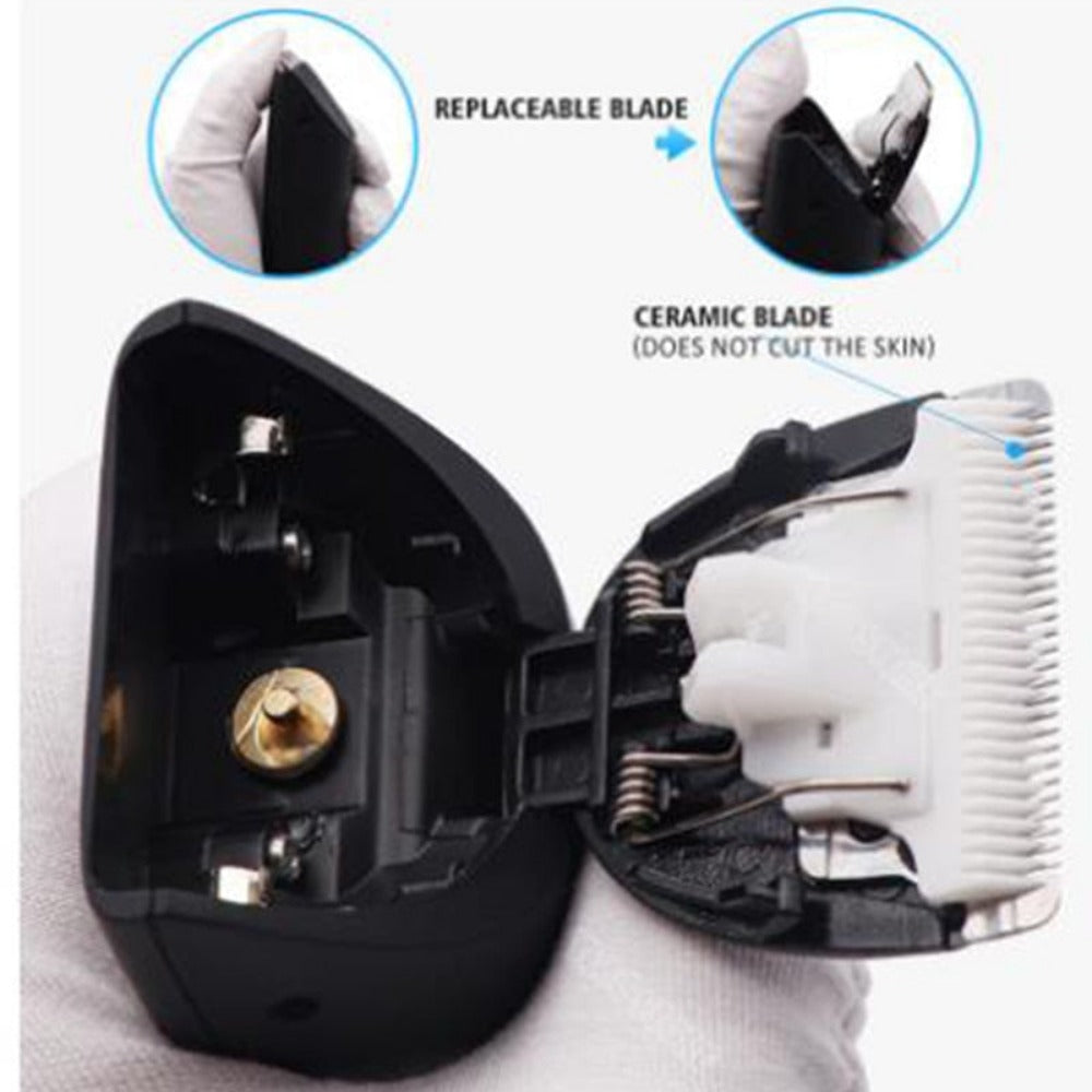 Men Electric Shaver for Body  Groin Trimmer Male Waterproof Razor Rechargeable Clipper Pubic Hair Epilator