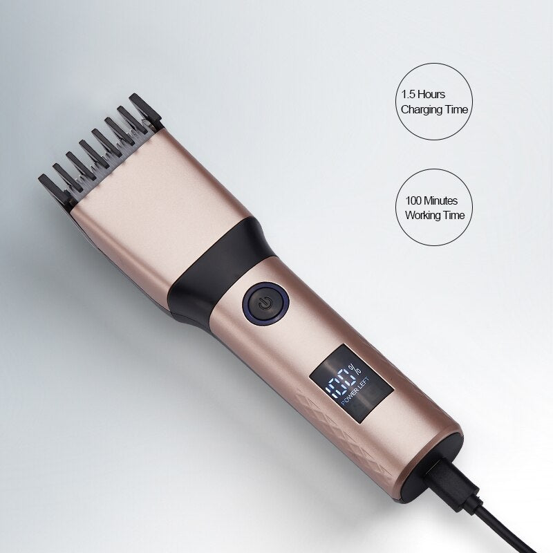 Electric Hair Trimmer Cordless Shaver Beard Trimmer Rechargeable Hair Cutting Machine Hair Clippers Men Professional