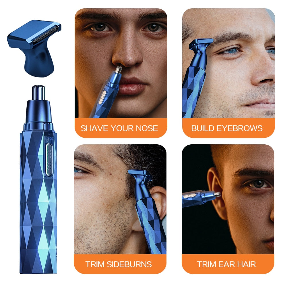Electric Shaving Nose Ear Trimmer Safe Face Care Rechargeable Nose Hair Trimmer for Men Shaving Hair Removal Razor Beard