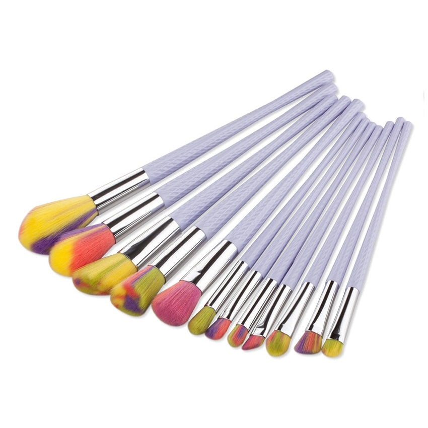 Small 12pcs Makeup Brushes Set Beauty Tools Loose Powder Eyeshadow Eyebrow Foundation Brush Cosmetic