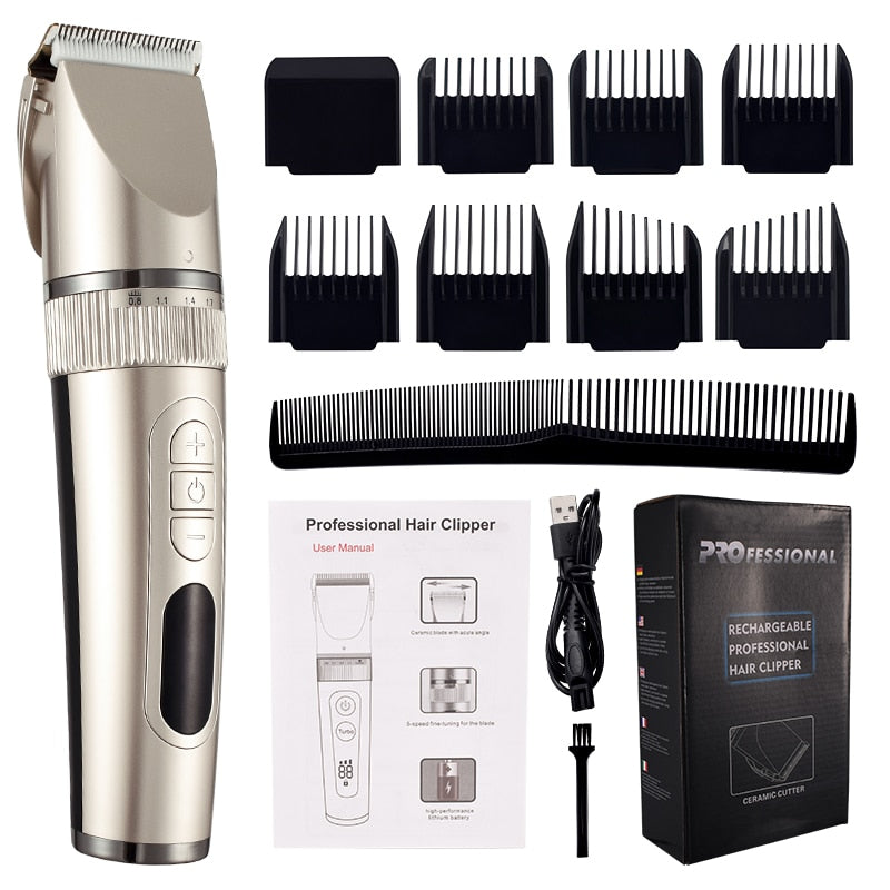 Professional Hair Clipper For Men Beard Trimmer Machine for Shaving Hair Trimmer Hair Cutting Machine Beard Trimmer Fast Charge