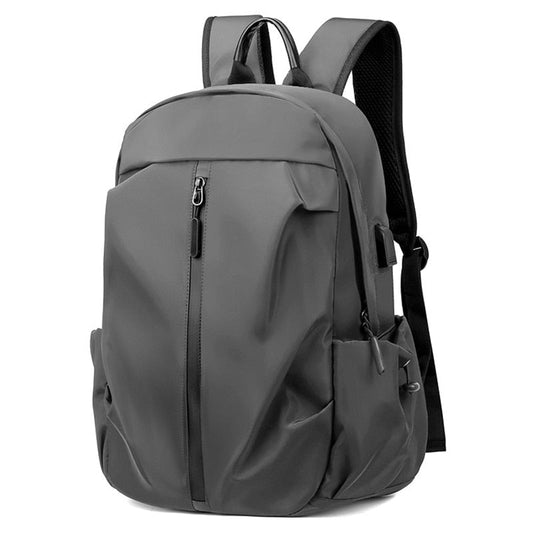 Men's Travel Bag High Quality Fashion Backpack USB Charging Feature Oxford Cloth Waterproof Large Capacit Student Schoolbag
