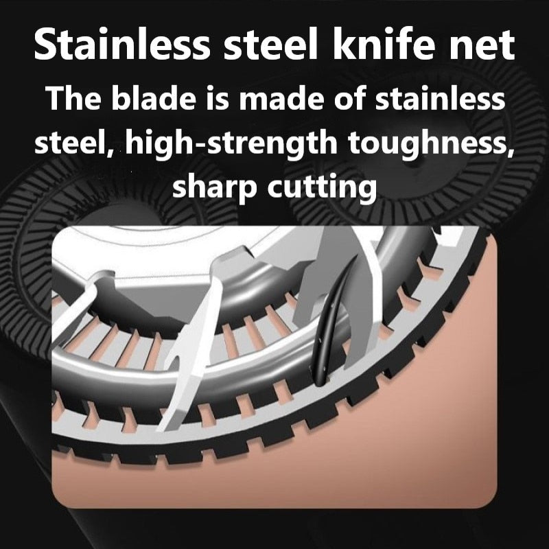 Electric Waterproof Shaver for Men USB Rechargeable Portable Rotary Double-head Shaver Mini Pocket Shaver