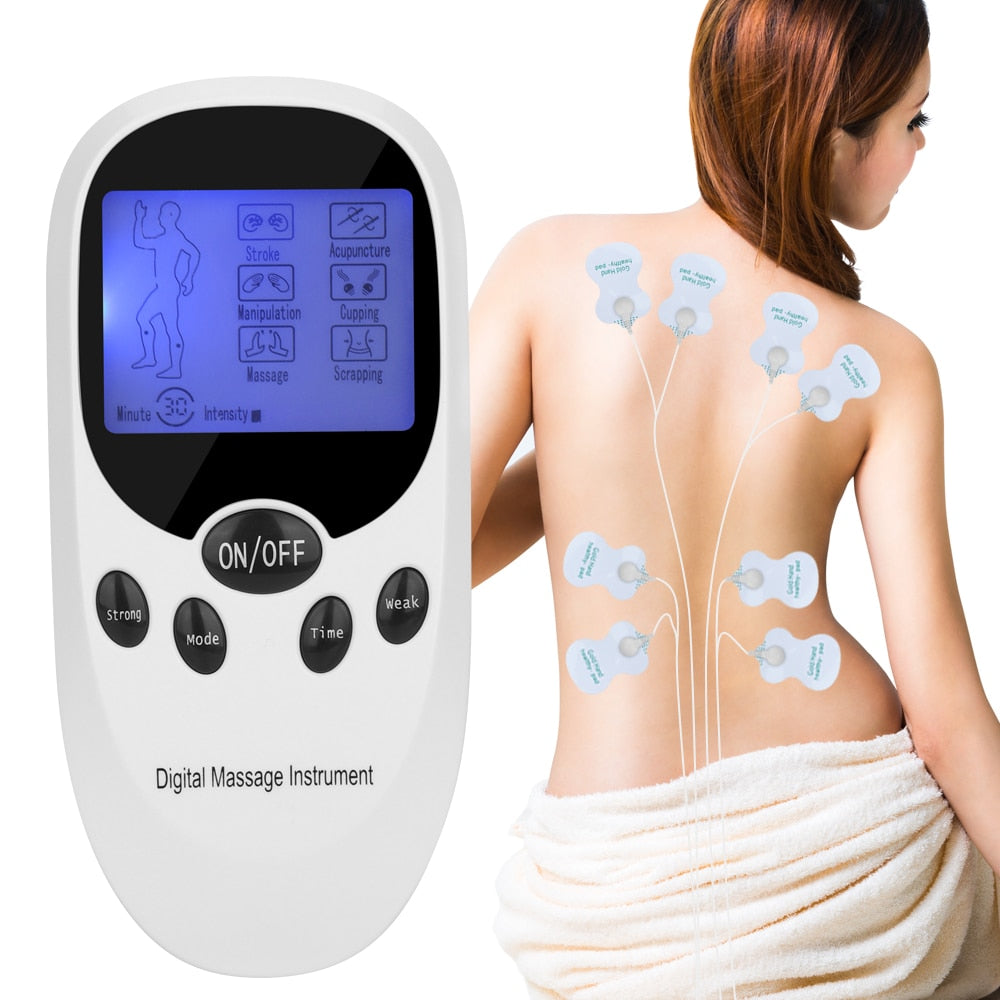 Low Frequency Eletric EMS Compex Muscle Massage Stimulator Tens Machine Electrodes Pad Massager For Full Body